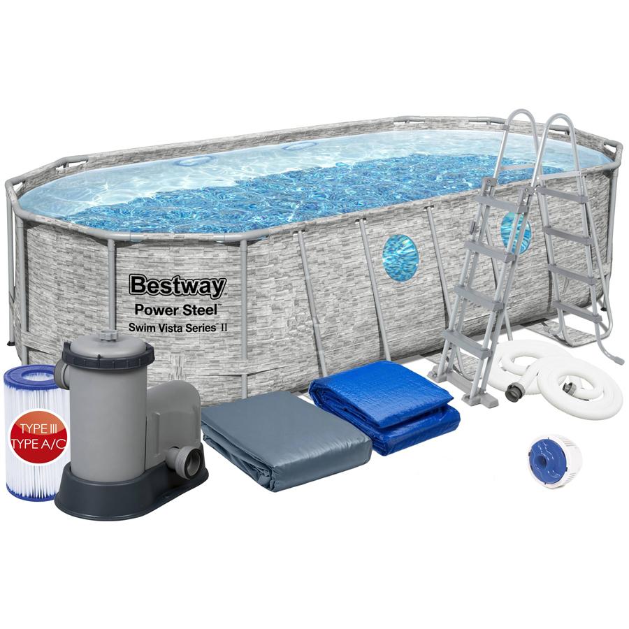 בריכה אובלית אולטרה גודל 549x274x122 דגם 56716 BESTWAY