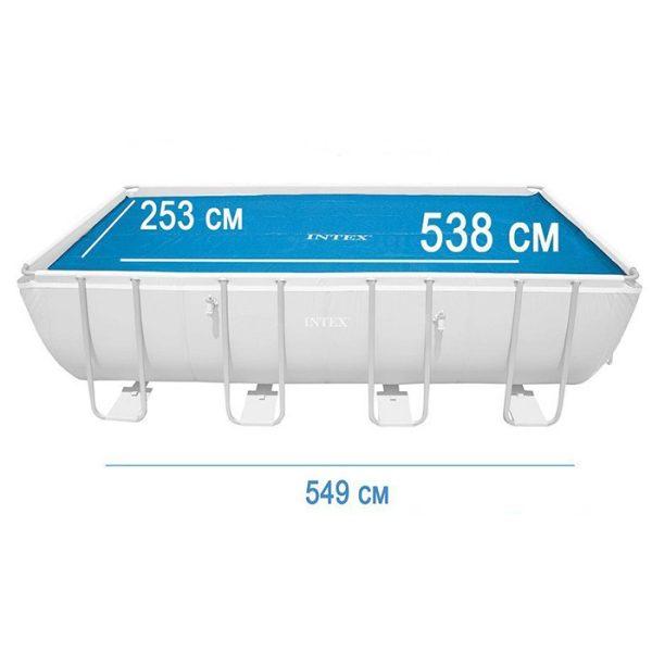 ⁦כיסוי סולארי לבריכה 549X274 INTEX 29026 אינטקס⁩ – תמונה ⁦2⁩