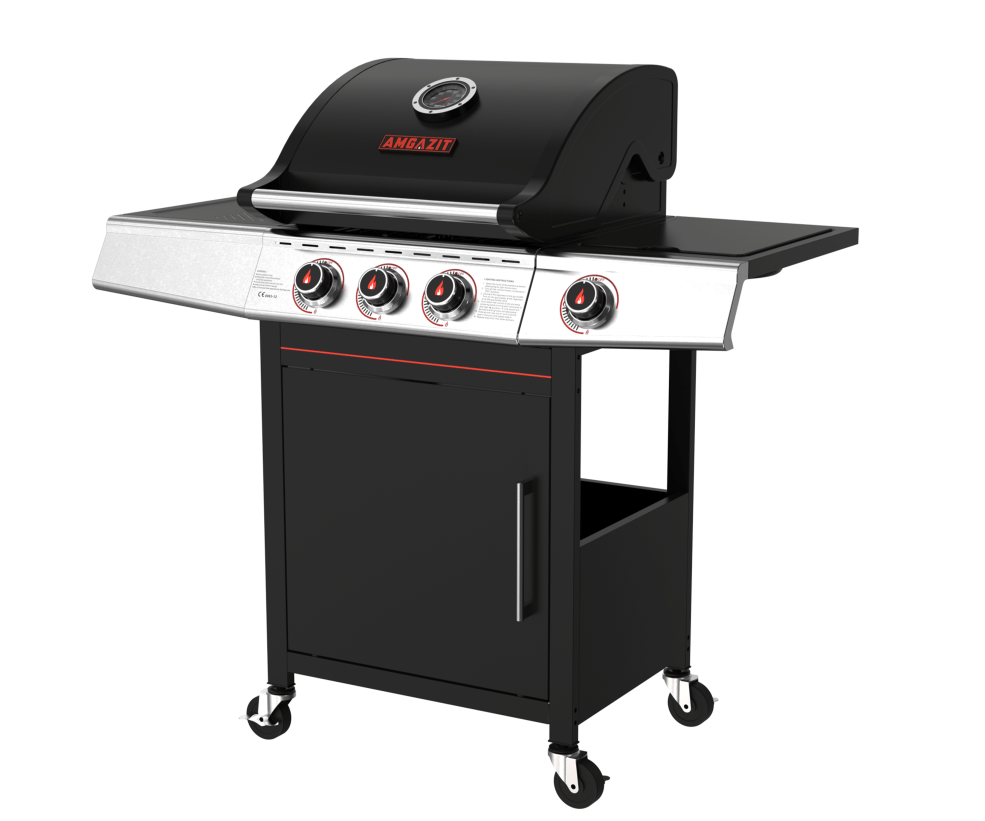 ⁦גריל גז 3 מבערים Fireblaze + כירת צד אמגזית⁩ – תמונה ⁦2⁩