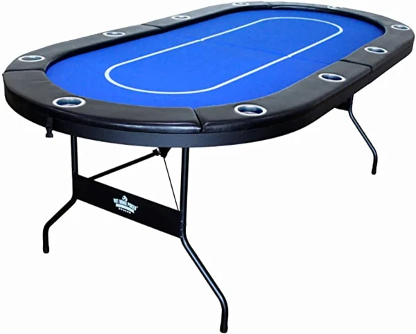 ⁦שולחן פוקר אליפטי מתקפל 213 ס"מ HOT HAND POKER בצבע שחור⁩ – תמונה ⁦12⁩