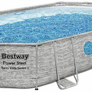 בריכה BESTWAY בסט וואי אובלית 488X305X107 ס"מ דגם 56946